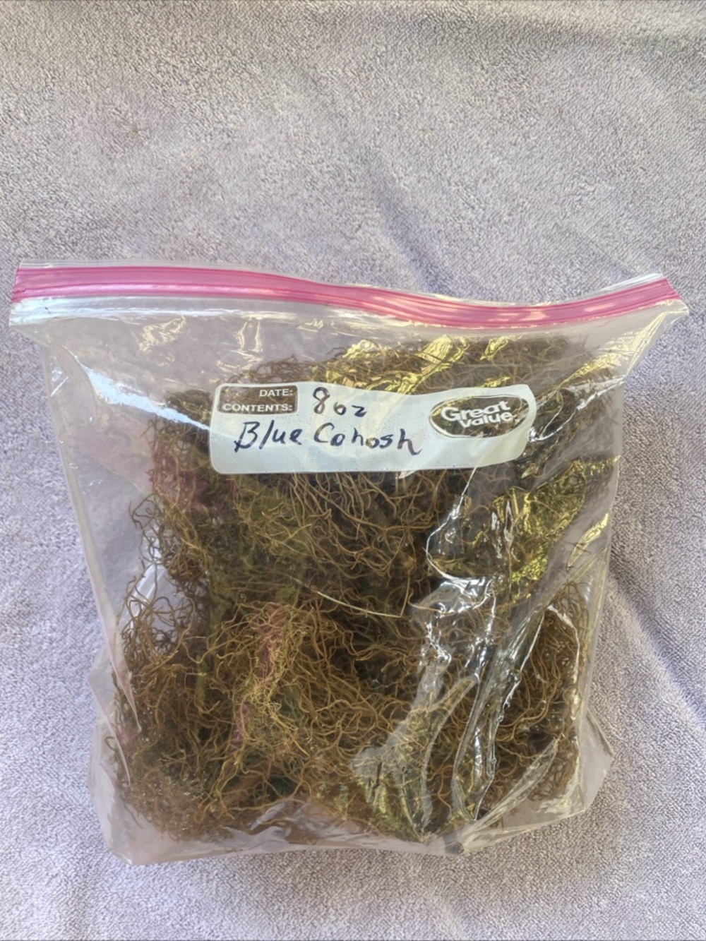 Native American Herbal Remedy Blue Cohosh Root Washed And Dried 8 OZ Bag KY WV